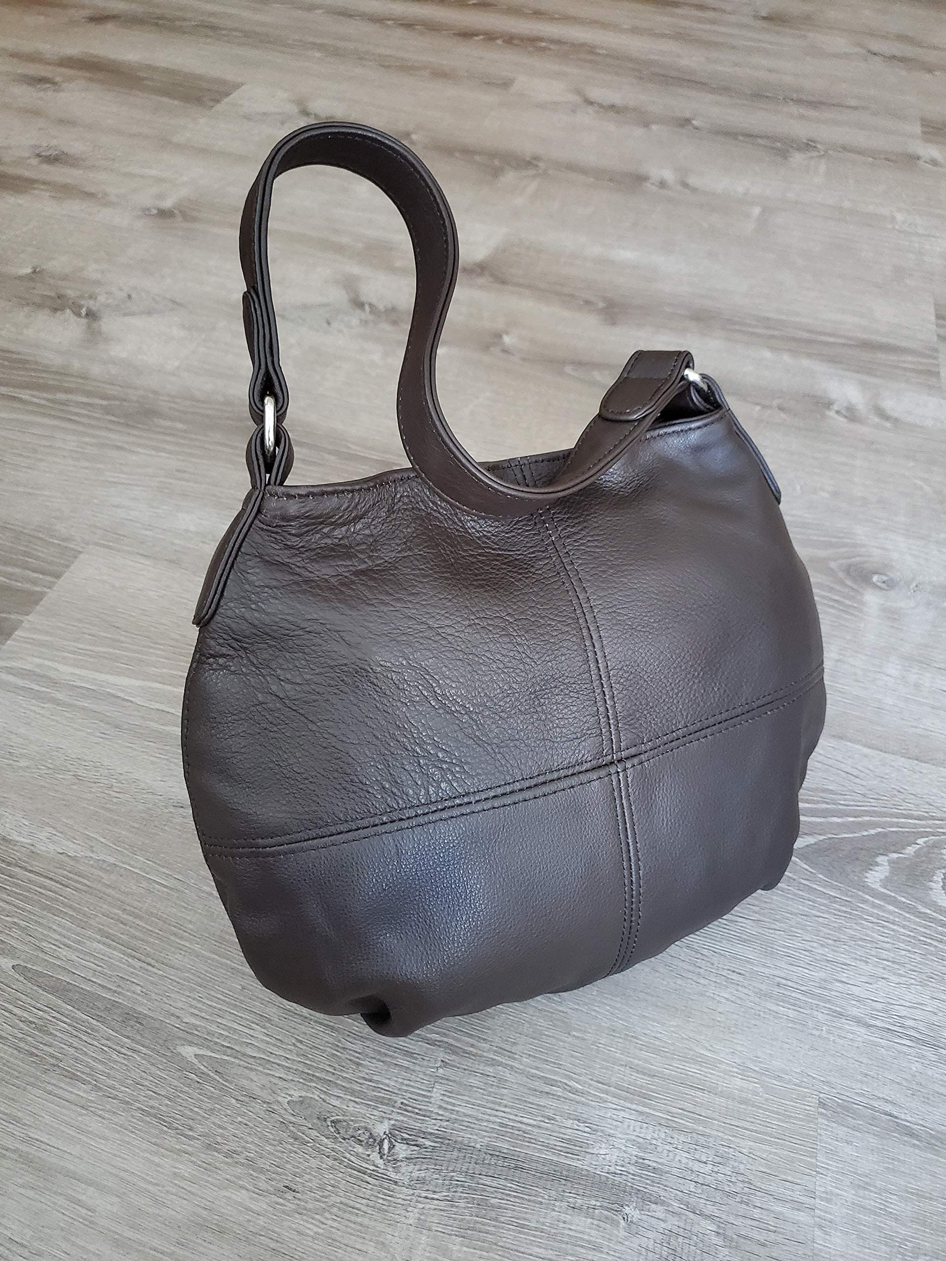 Fgalaze Women's Brown Chocolate Leather Hobo Bag - Stylish Shoulder Handbag for Work, Travel & Everyday Use