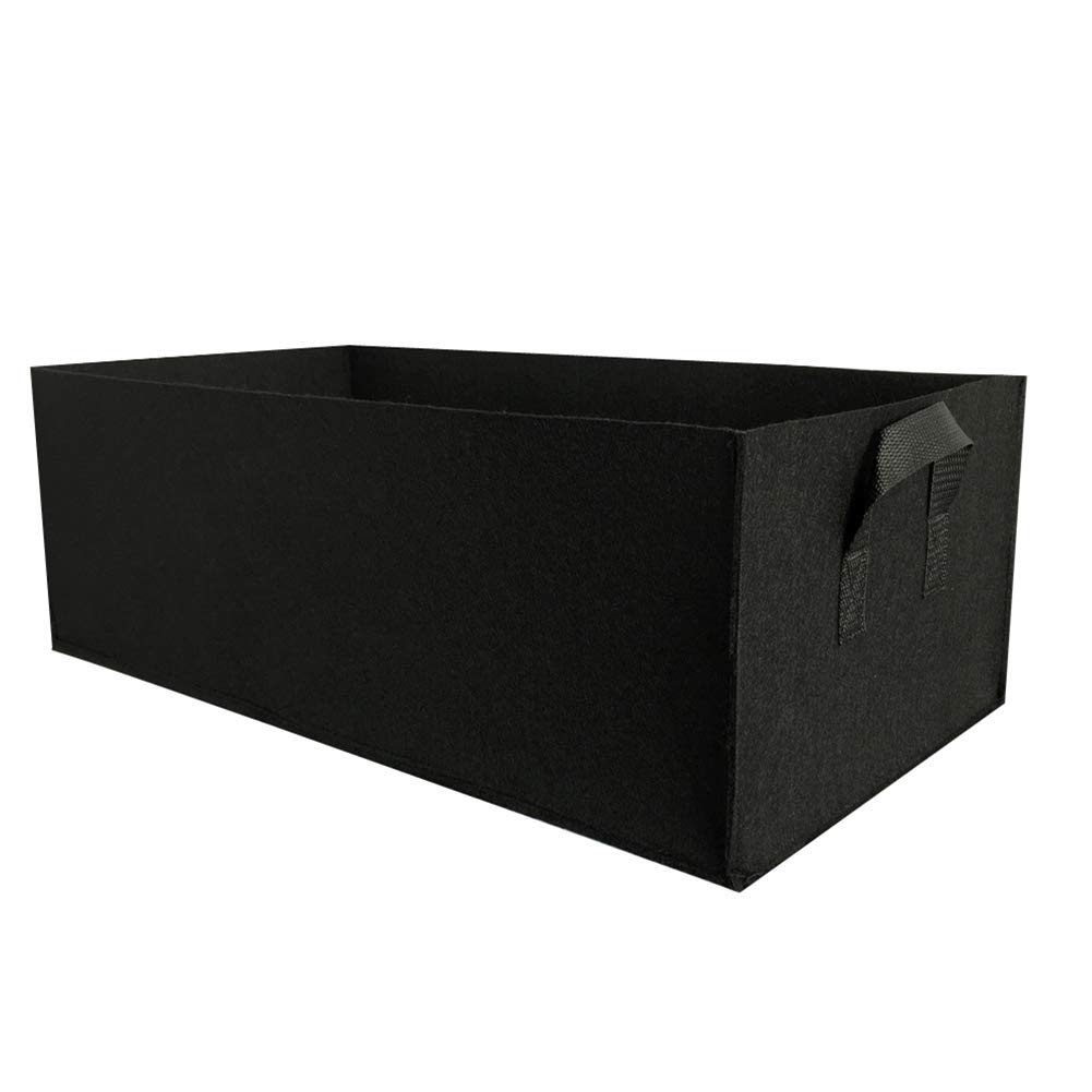 **Breathable Fabric Grow Bags with Handles - Rectangle Raised Garden Bed Planter for Plants, Flowers, Vegetables - Ideal for Indoor/Outdoor Gardening, Balcony & Patio Planting**