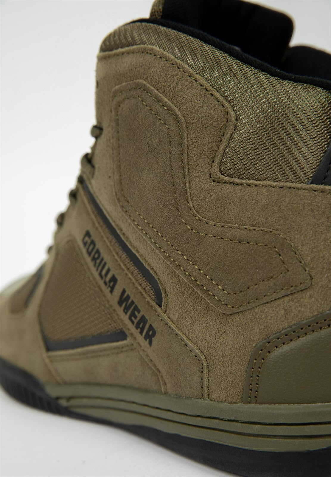 GORILLA WEAR Troy High Top Weightlifting Shoes for Squats, Deadlifts & Powerlifting - Cross Training Gym Shoes for Men & Women in Dark Green - Perfect for Weight Training, Olympic Lifting & Strength Workouts