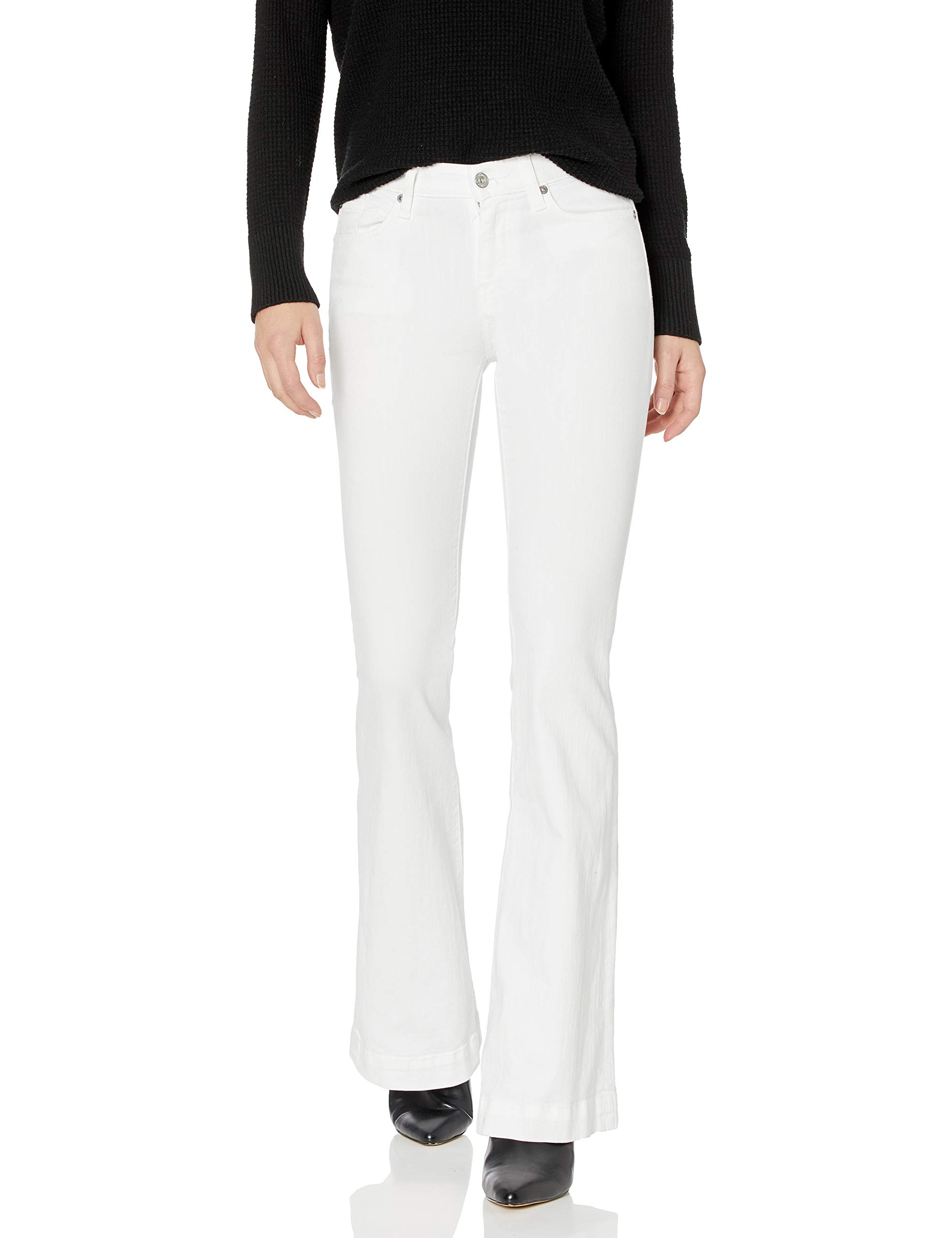 7 For All Mankind Women's Flare Wide Leg Jeans - High Waisted Stretch Denim Pants for Casual & Chic Outfits | Perfect for Work, Date Night & Weekend Wear