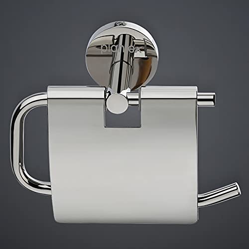 Plantex 304 Stainless Steel Toilet Paper Holder - Chrome Bathroom Tissue Roll Holder - Durable & Rustproof Bathroom Accessory for Home, Office & RV Use
