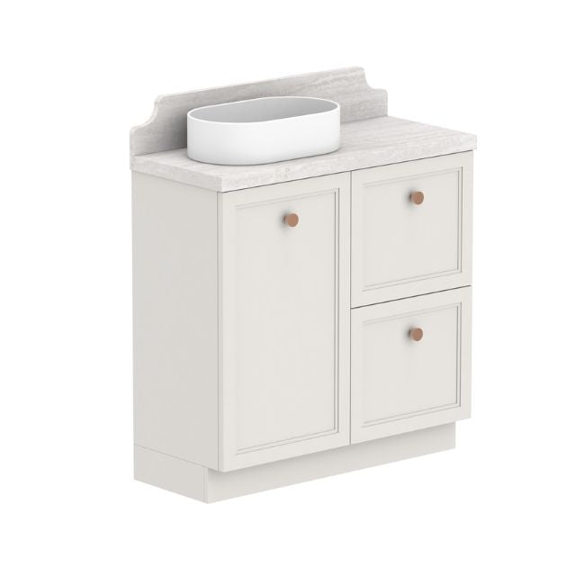 ADP Mabel Ensuite Floor Standing Vanity with Durasein Benchtop - Modern Bathroom Vanity with Sink for Master Bath & Powder Room - Perfect for Home Renovation & Luxury Bathroom Design