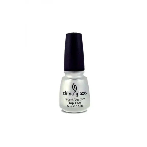 China Glaze Patent Leather Top Coat 0.5 oz - High Shine Nail Polish #72029 for Salon-Quality Manicures at Home