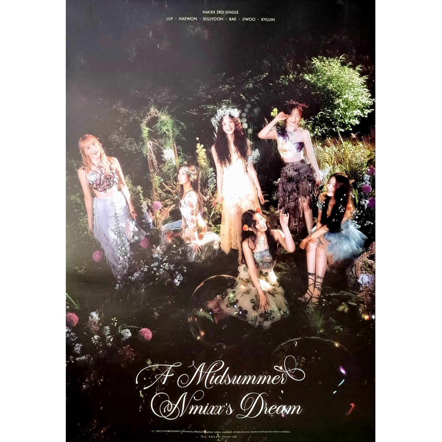 NMIXX 3rd Single Album 'A Midsummer NMIXX's Dream' Official Poster - Kpop Merchandise for Fans, Room Decor & Gift Idea