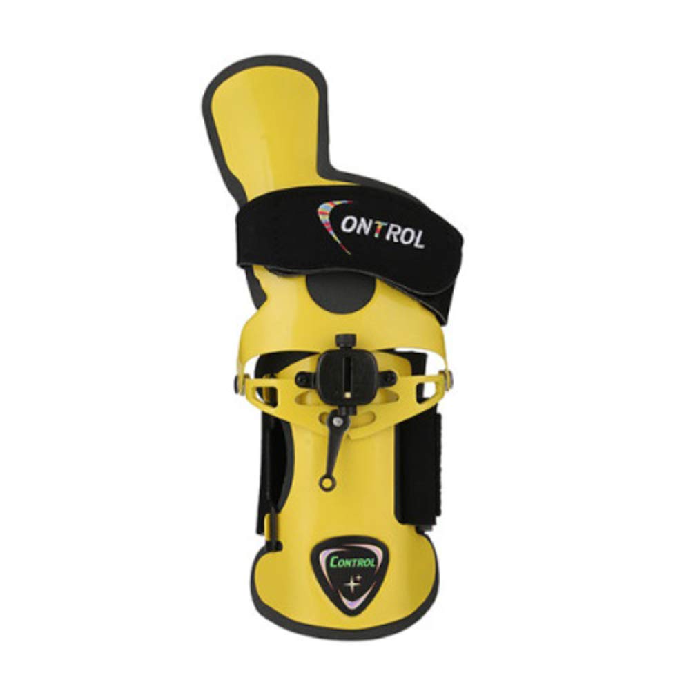Control Cobra Bowling Wrist Support Brace - Right Hand Yellow Small Size | Perfect for Bowling Enthusiasts & League Players | Improve Grip & Prevent Wrist Injuries