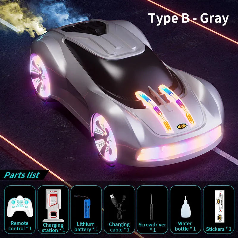 JJRC Q206 2.4G RC Car - Futuristic Concept Racing Car with LED Lights & Music Play, Ready-to-Run (RTR) Remote Control Toy - Perfect for Indoor Racing, Birthday Gifts & Kids Outdoor Play