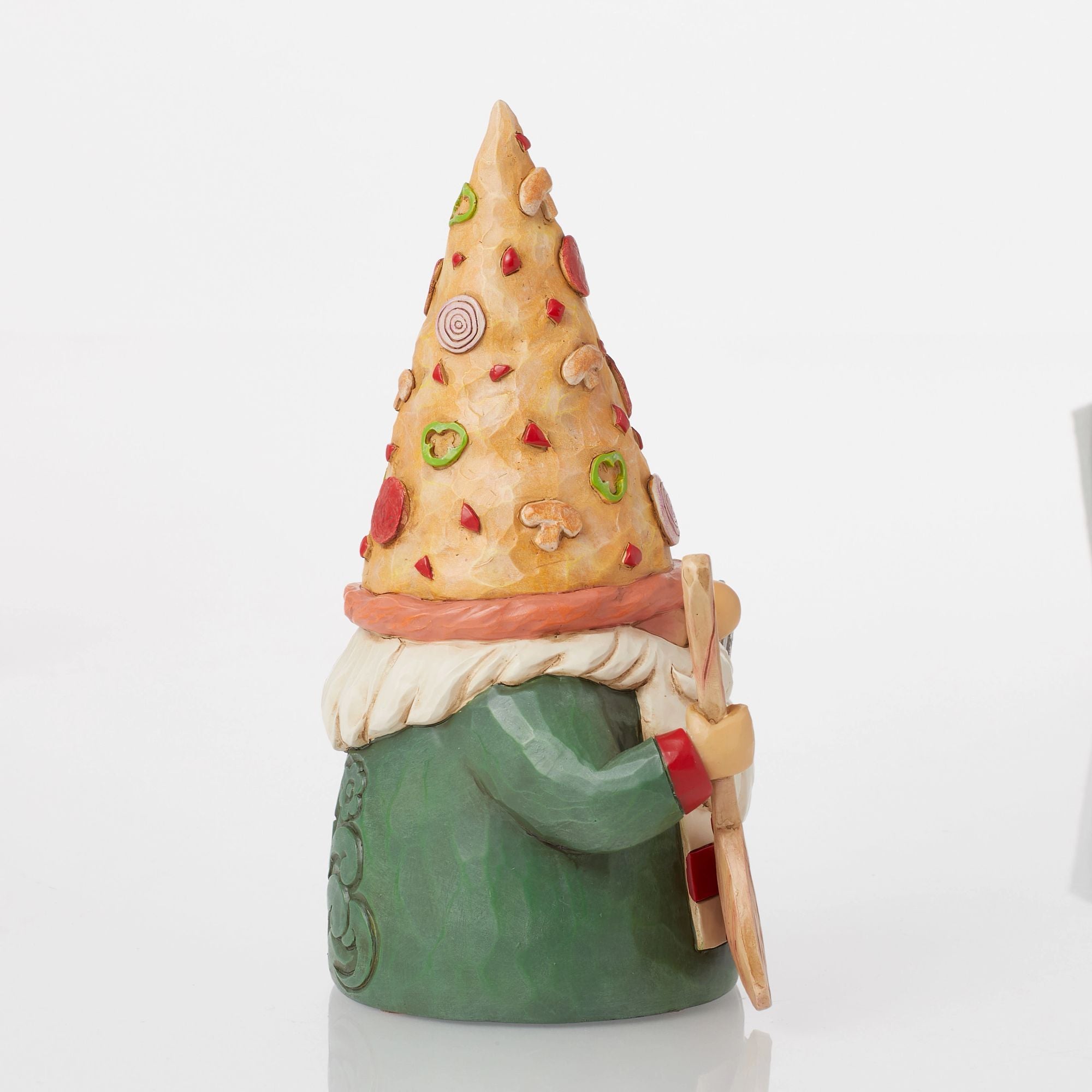 Pizza Hat Gnome Figurine - Whimsical Garden Decor for Outdoor & Indoor Use - Perfect for Pizza Lovers & Gnome Collectors