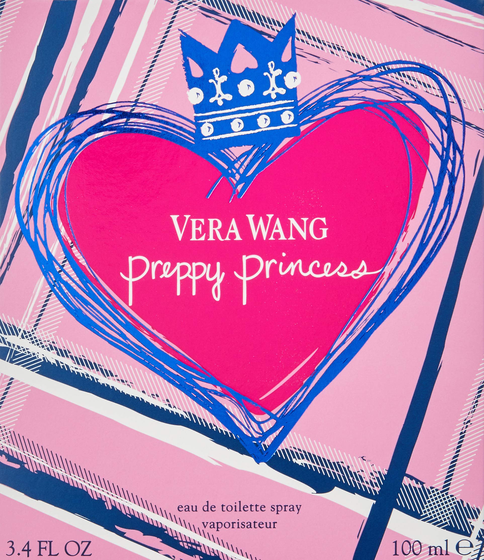 Vera Wang Preppy Princess Women's Eau De Toilette Perfume Spray, 3.4 Fl Oz - Fresh Floral Scent for Daily Wear, Date Nights & Special Occasions