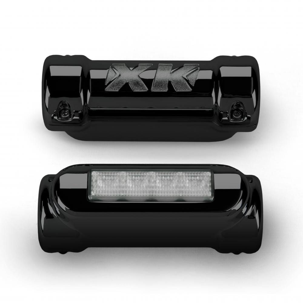 Black Motorcycle Highway Bar LED Driving Lights - DRL & Turn Signal with White/Amber Light for Harley Davidson Touring Bikes (Ultra Classic, Limited, Road King, Street Glide, Road Glide, Trike) - Perfect for Night Riding, Safety Visibility & Custom Crash Bar Upgrades