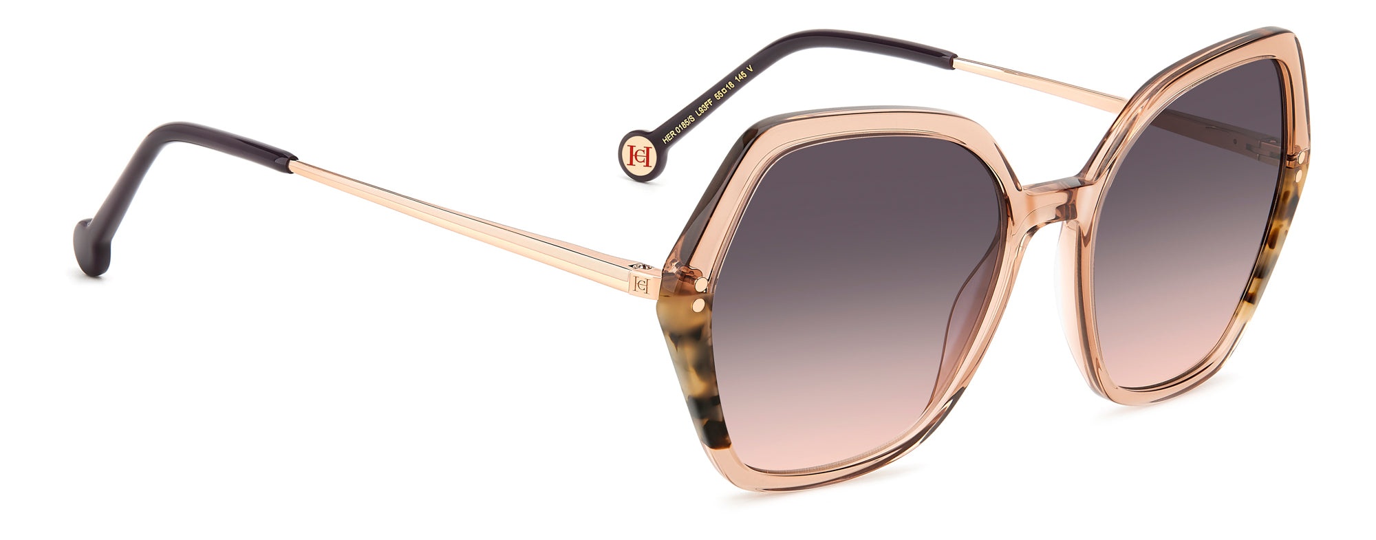 Carolina Herrera HER 0185/S Sunglasses - Luxury Designer Shades for Women, UV Protection & Fashion Statement - Perfect for Beach, Driving & Outdoor Activities