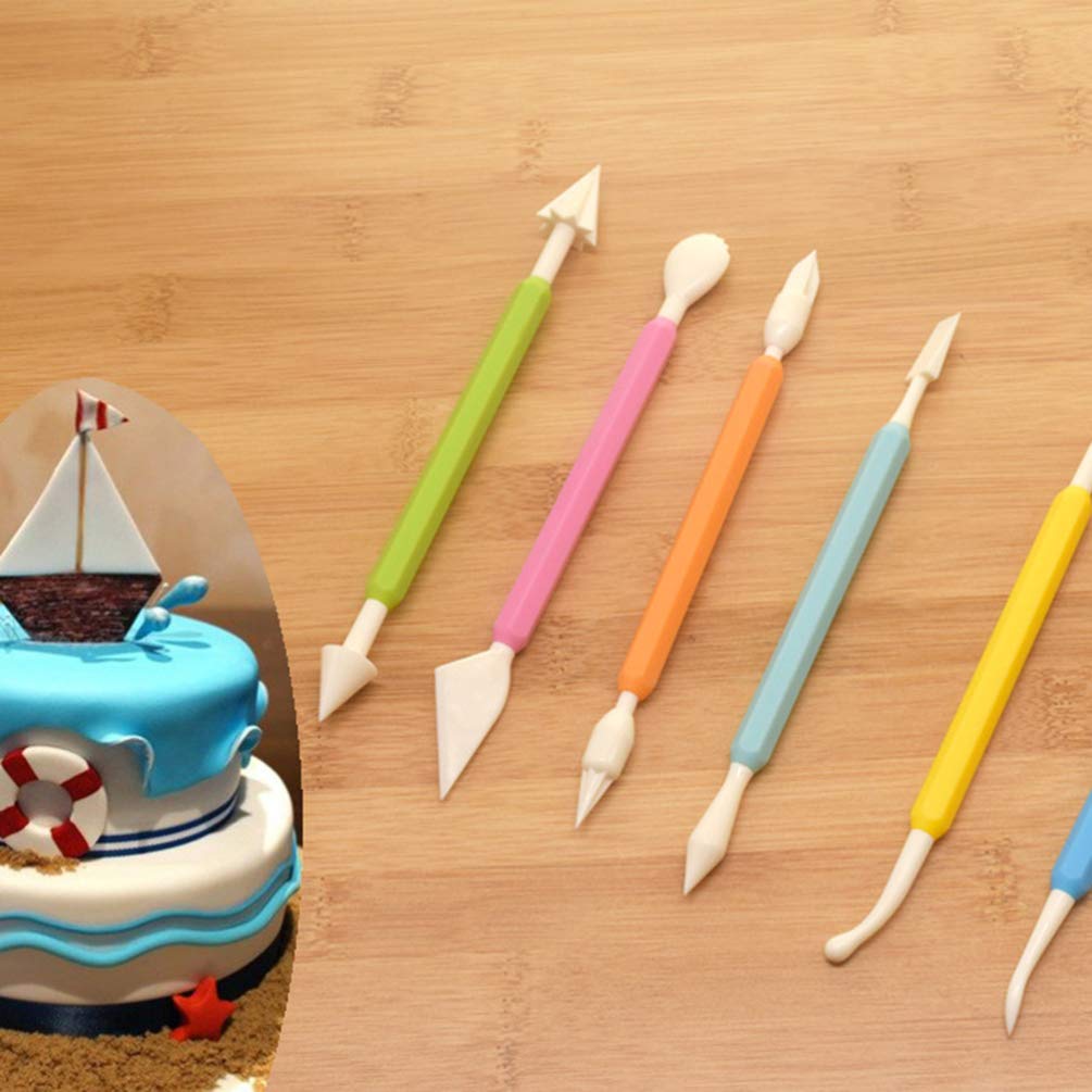 **Hemoton 9-Piece Cake Decorating Tools Kit - Fondant Tools, Cake Carving Pen, Gum Paste Equipment & Fudge Scraper for Professional Baking, Cake Modeling & DIY Dessert Decorations**    *(Perfect for Birthday Cakes, Wedding Desserts, Cupcake Decorating & Home Baking Projects)*