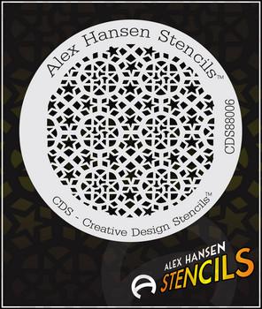 Alex Hansen Stencil 88006 - Premium Reusable DIY Painting Template for Walls, Furniture & Crafts | Perfect for Home Decor, Scrapbooking & Art Projects