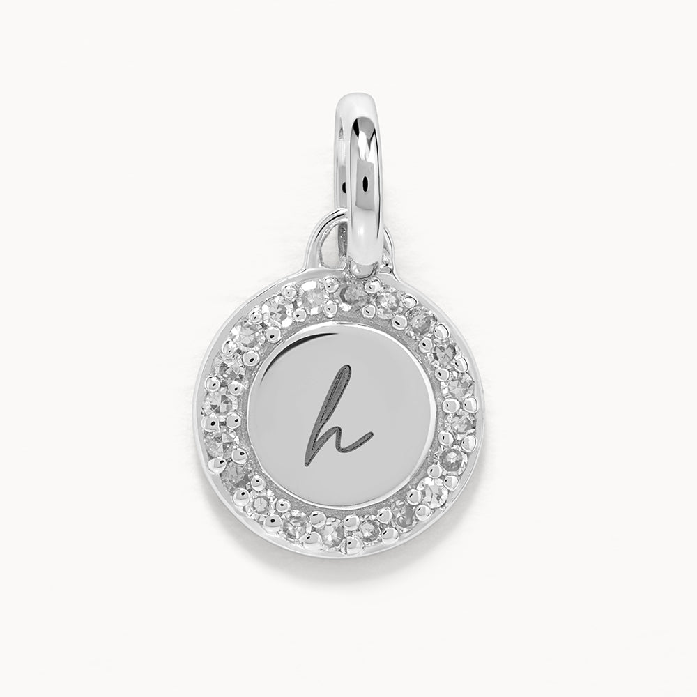 Elegant Silver Diamond Mini Disc Necklace for Women - Perfect for Everyday Wear, Date Nights & Special Occasions