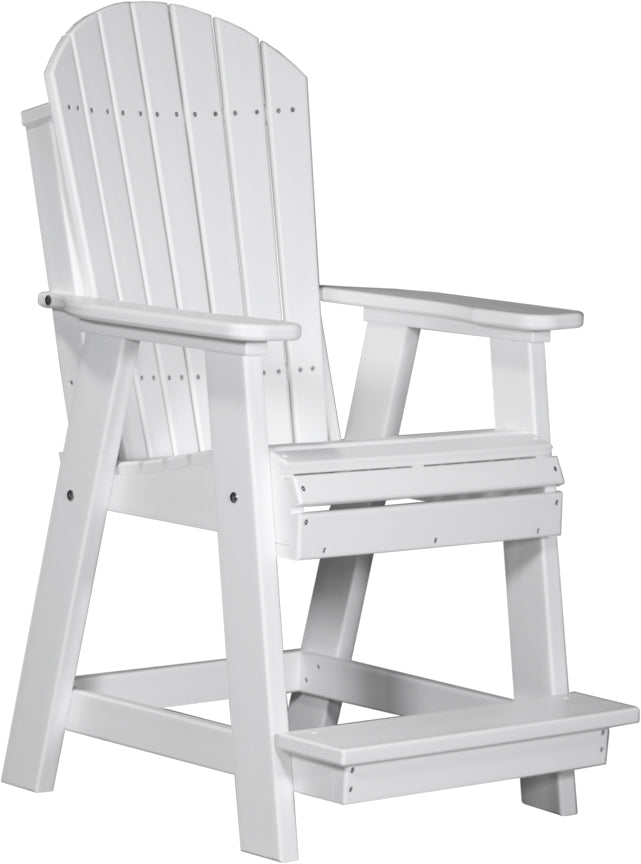 Premium Adirondack Balcony Chair - Durable Outdoor Patio Furniture for Relaxing - Perfect for Gardens, Decks, and Poolside Lounging
