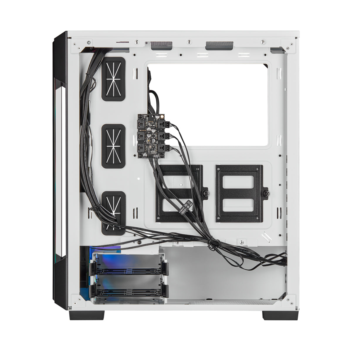 Corsair iCUE 220T RGB Tempered Glass Mid Tower ATX PC Case - White | High Airflow Gaming Computer Case with 3 RGB Fans | Perfect for Gaming Setup & Streaming Studio