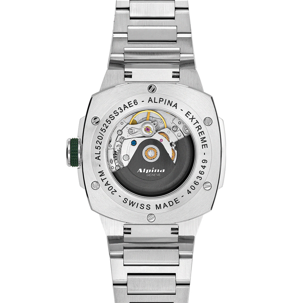 Alpiner Extreme Automatic 39mm Green Men's Watch - Luxury Swiss Timepiece for Outdoor Adventures & Business Casual Wear