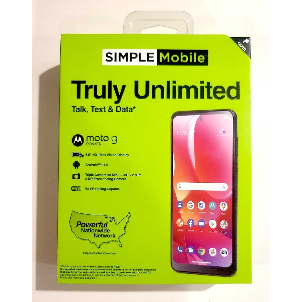 Moto G Power (64GB) Unlocked Smartphone - Black | Long Battery Life, Fast Performance | Perfect for Streaming, Gaming & Daily Use