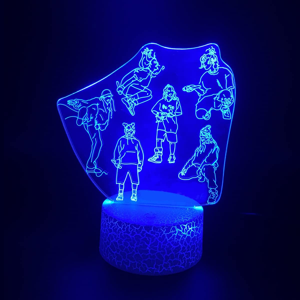 ZOOTML 3D Night Light for Kids - 7 Color Changing Smart Touch Desk Lamp with 3D Vision, Perfect Birthday Christmas Gift for Boys Girls - Bedroom Decor, Study Room, Nursery Nightlight (Multi-Colored)