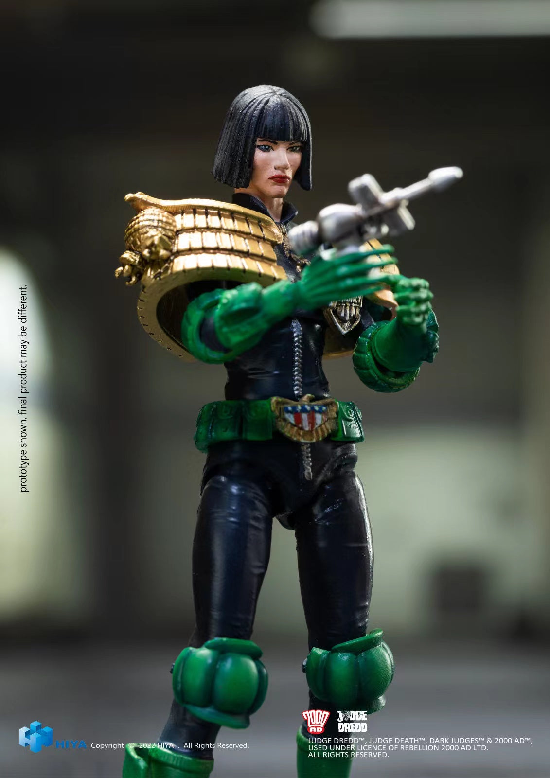 1/18 Scale HIYA 4-Inch Action Figure - Exquisite Mini Series Judge Dredd & Judge Hersch Collectible Toy for Display & Action Play | Perfect for Comic Fans & Collectors
