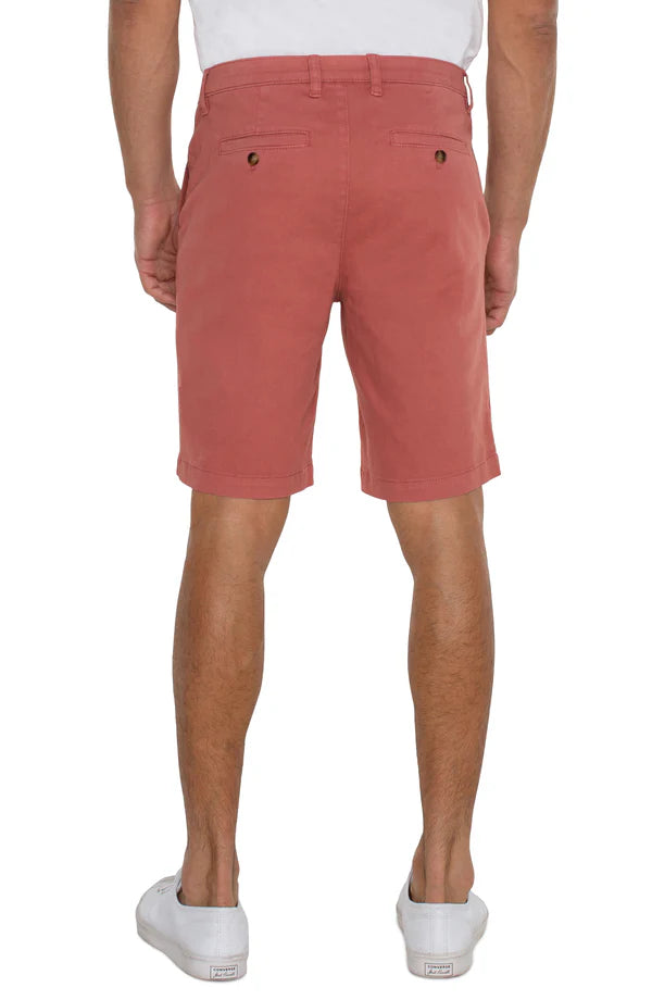 9.5 Inch Red Trouser Shorts for Women - Comfortable Casual Summer Shorts for Outdoor Activities, Travel & Lounge Wear