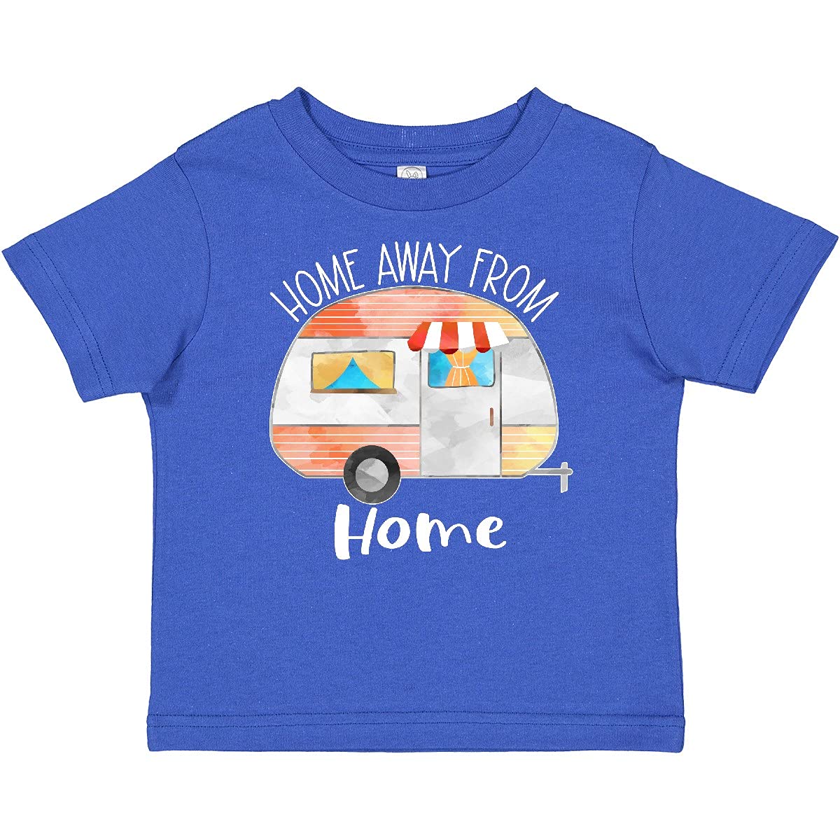 Inktastic Home Away from Home Orange Camper Baby T-Shirt - Cute Camping Outfit for Toddlers & Infants - Perfect for Outdoor Adventures, Family Trips & Photo Shoots