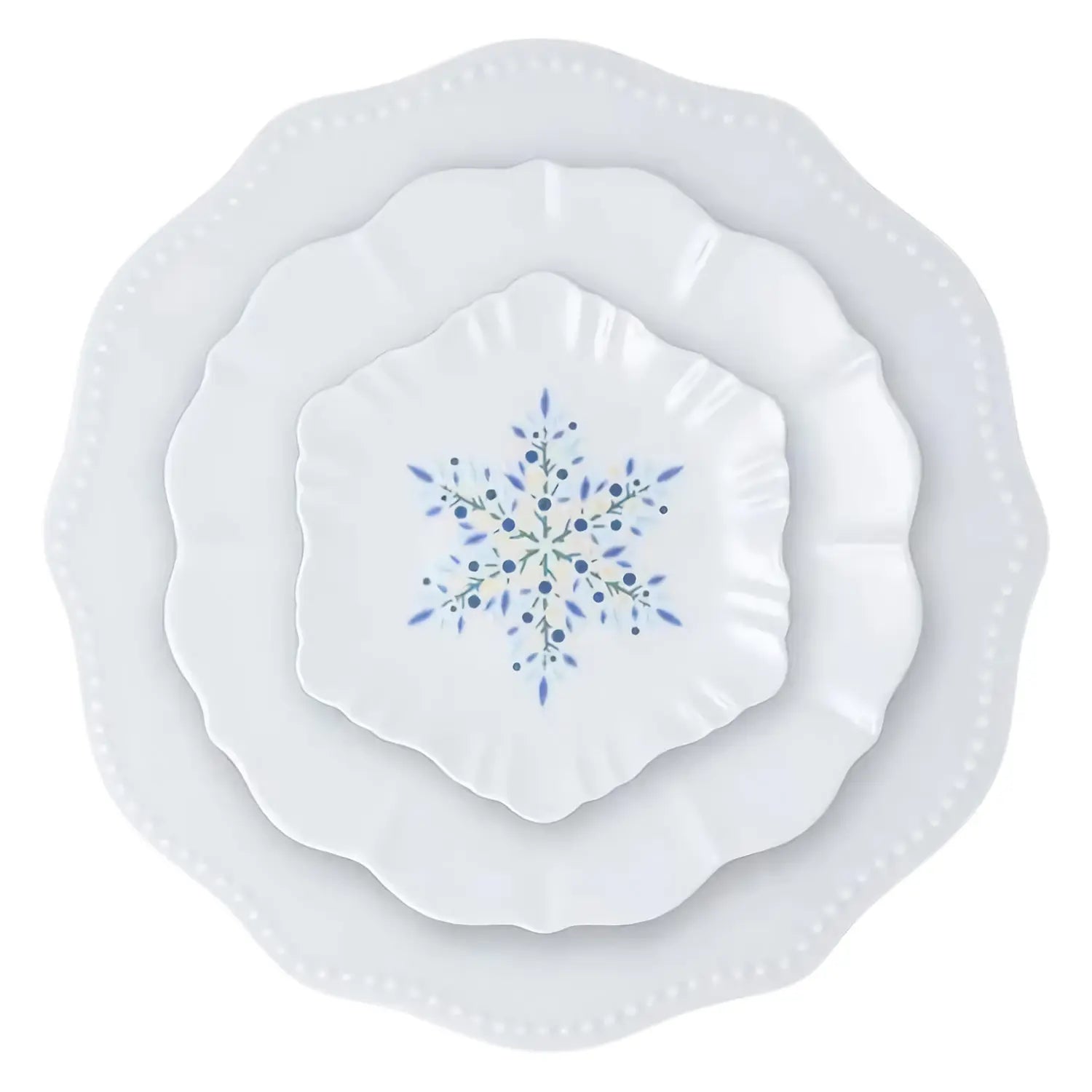 Premium Harekutani Yuki Kessho Porcelain Dinner Plate - Elegant Japanese Ceramic Tableware for Fine Dining, Wedding Gifts & Home Decor