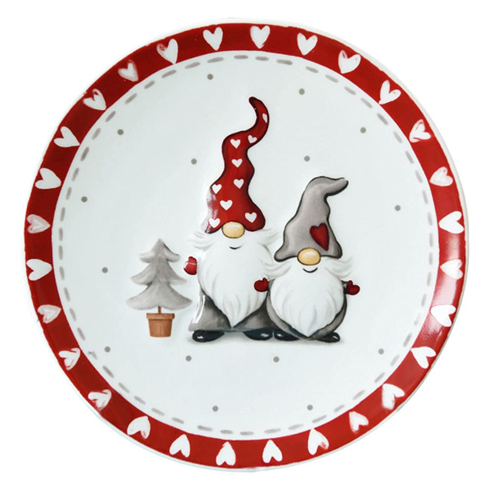 DOITOOL 1-Piece Creative Afternoon Tea Plate - Elegant Snack Container & Fruit Serving Dish - Perfect for Christmas Decorations, Holiday Gifts & Festive Table Settings - Ideal for Tea Parties, Dessert Displays & Home Decor