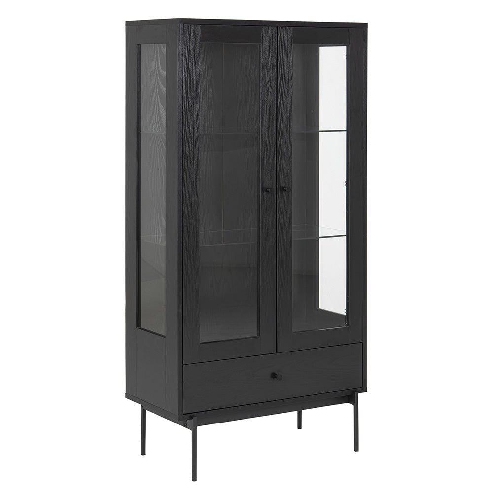 KREMAN 75cm Black Display Unit - Perfect for Retail Stores, Boutiques & Home Decor Showcases