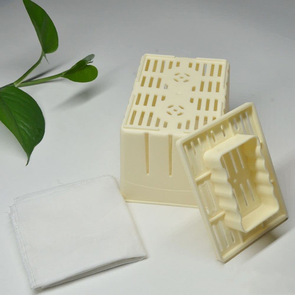 **Best Plastic Tofu Press Mold Kit for Homemade Tofu - Easy DIY Tofu Maker with Cloth - Perfect for Vegan, Gluten-Free & Healthy Cooking**    *(Use Case: Ideal for making fresh tofu at home, meal prep, vegan recipes, and gluten-free diets.)*