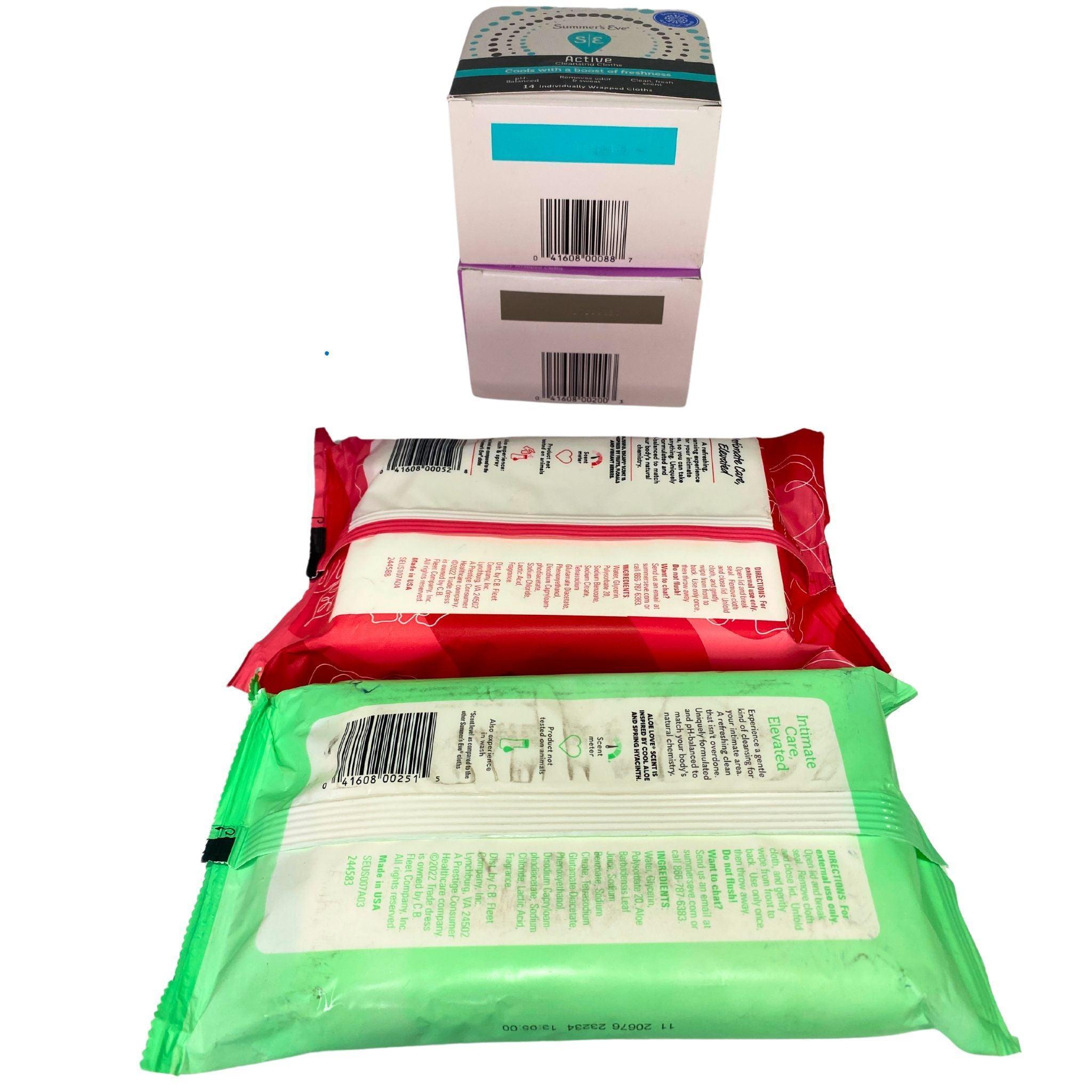 80 Pcs Feminine Wipes - Sensitive, Active & Daily Use Hypoallergenic Intimate Wipes for Women - Perfect for Travel, Gym & On-the-Go Freshness