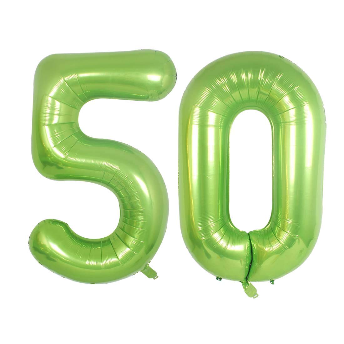 40 in 50 Helium Jumbo Number Balloons - Green Foil 50th Birthday Party Decorations for Women & Men | Anniversary Celebration, Milestone Birthday Party Supplies