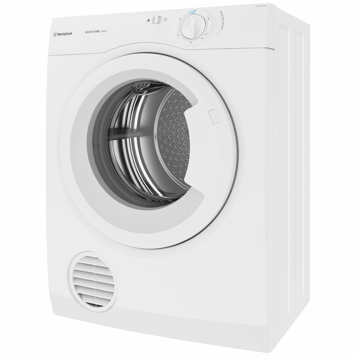 Westinghouse 4.5kg Vented Clothes Dryer WDV457H3WB - Compact & Energy Efficient Laundry Solution for Apartments, Small Homes & RVs