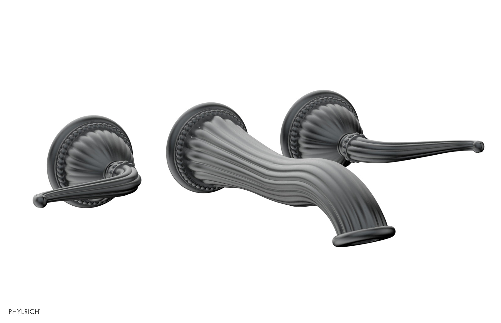GEORGIAN & BARCELONA Wall Lavatory Set Lever Handles WL141 - Bathroom Sink Faucet for Modern & Traditional Decor - Perfect for Home, Hotel, and Commercial Use