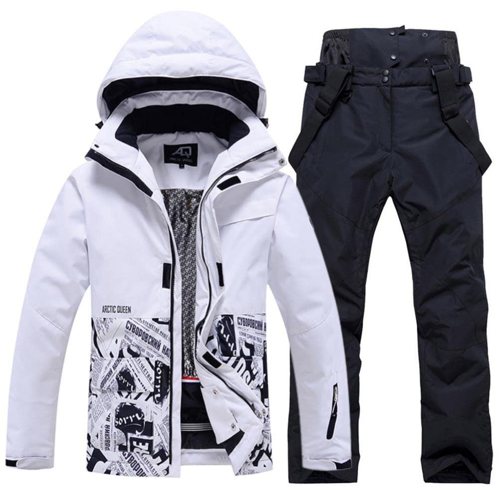 Winter Ski Suit for Women & Men - Windproof Waterproof Snowboard Pants with Thickened Insulation Jacket | Perfect for Skiing, Snowboarding & Outdoor Winter Sports