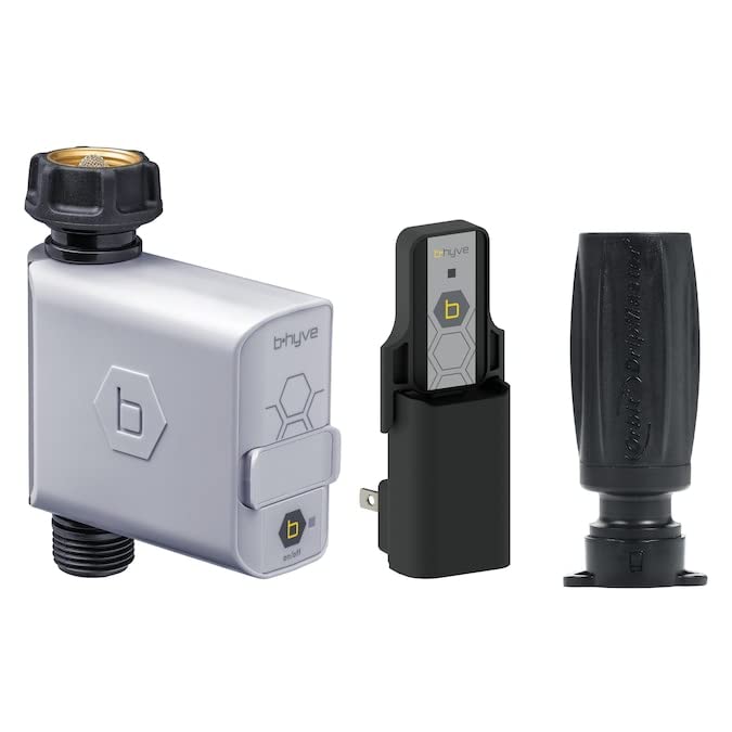 Orbit B-hyve Smart Wi-Fi Hose Faucet Timer with Hub & Drip Adapter - Alexa Compatible - Automatic Watering for Garden, Lawn, and Outdoor Plants