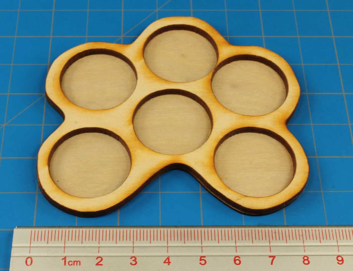 LITKO Horde Trays | 25mm Circle Bases for Warhammer & Miniatures | 6-Figure Movement Tray Compatible with Age of Sigmar, Bolt Action | Perfect for Tabletop Wargaming and Miniature Battles
