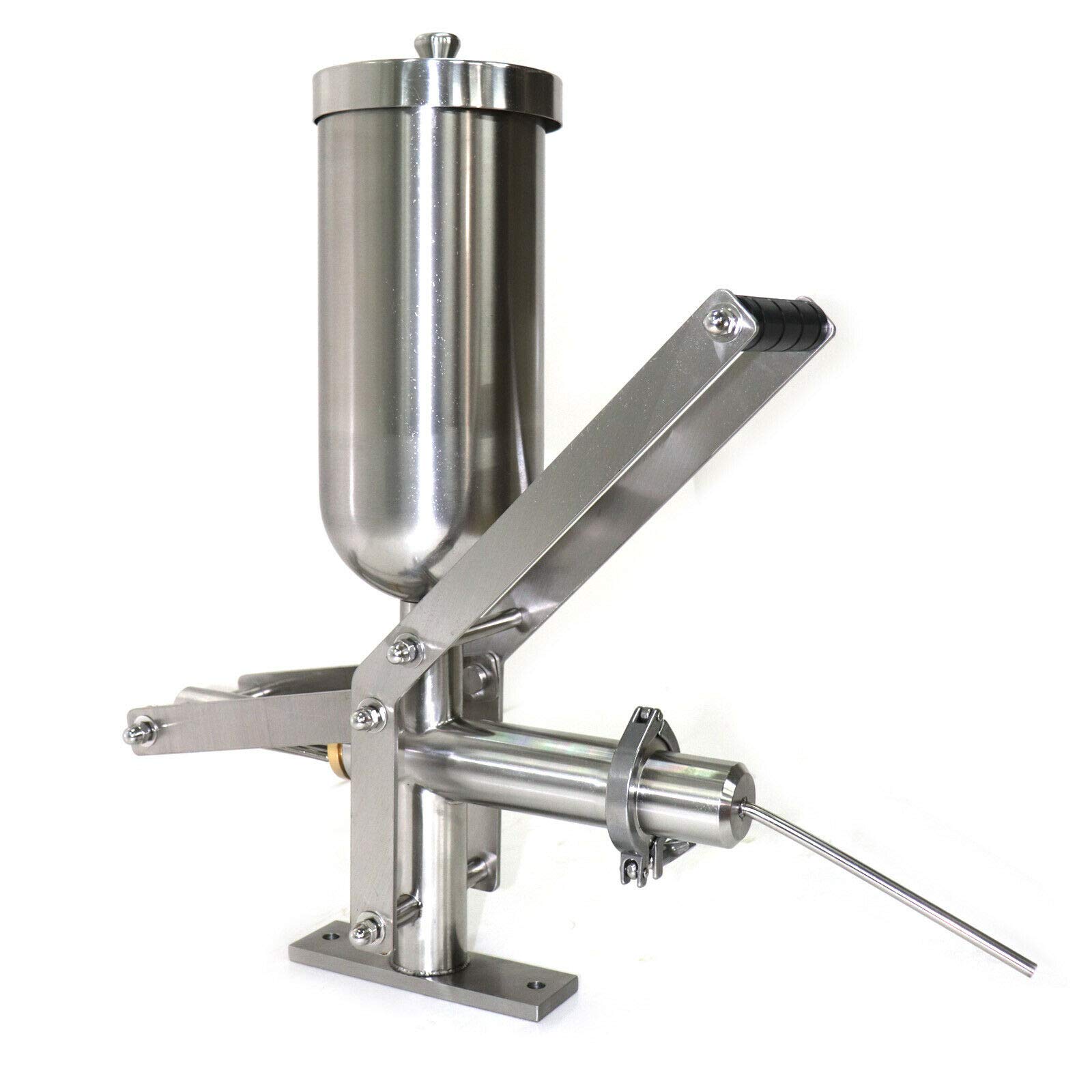 LOYALHEARTDY 5L Commercial Churros Maker Machine - Heavy Duty Stainless Steel Manual Churro Press with Modern Design (Silver) - Perfect for Restaurants, Food Trucks, and Catering Events
