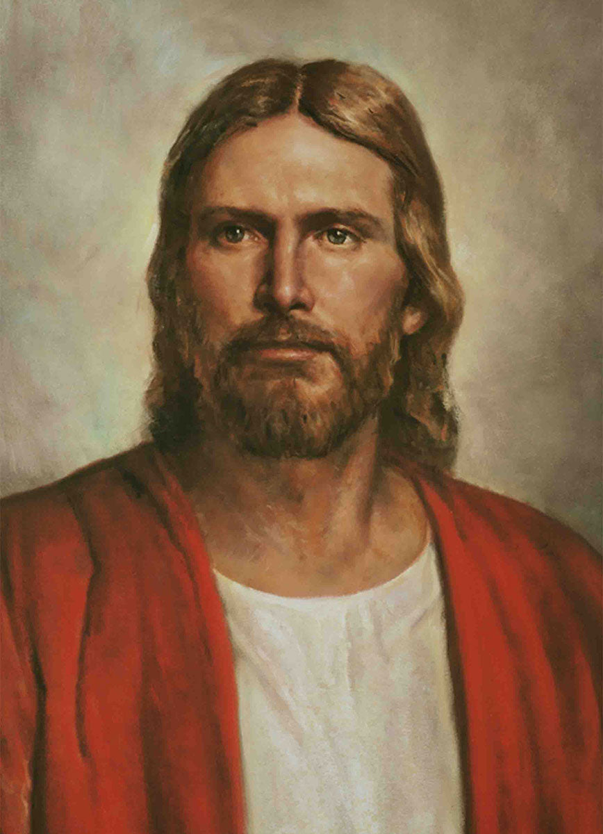 Christ In The Red Robe - Religious Wall Art Decor for Home, Church & Office - Inspirational Christian Painting for Living Room, Bedroom & Worship Spaces