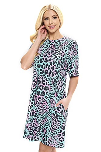 Mint Leopard Print