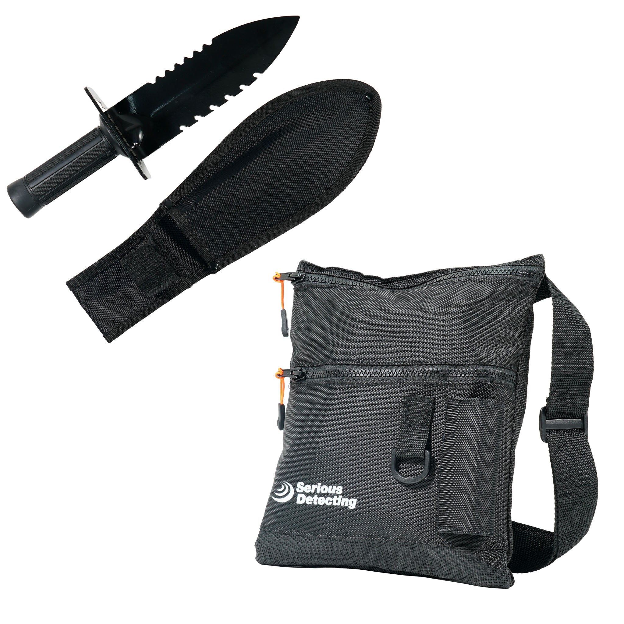 TerraX Heavy Duty Hand Digger Shovel with Belt Sheath & Finds Pouch - Perfect for Gardening, Camping, and Outdoor Adventures