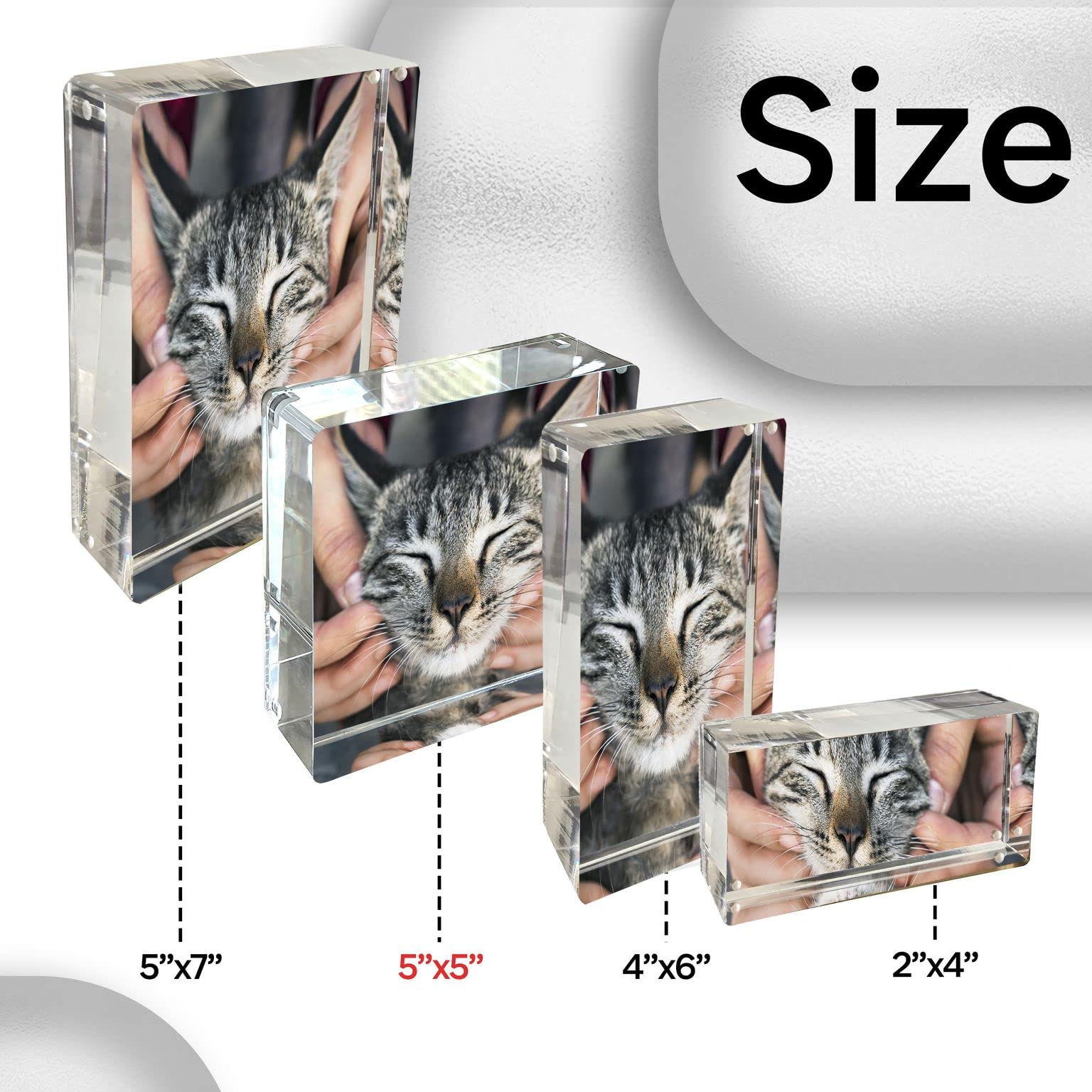 Canetti Prestige Double Sided Magnetic Picture Frame - Elegant Home Decor for Walls, Tables & Desks - Perfect for Displaying Family Photos, Artwork & Memories