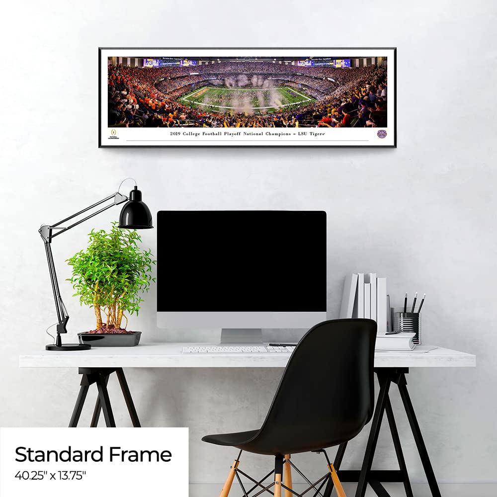 LSU Tigers 2019 College Football National Champions Panoramic Posters & Framed Pictures - Blakeway Panoramas | Perfect for Game Room Decor, Sports Fan Gifts & LSU Memorabilia