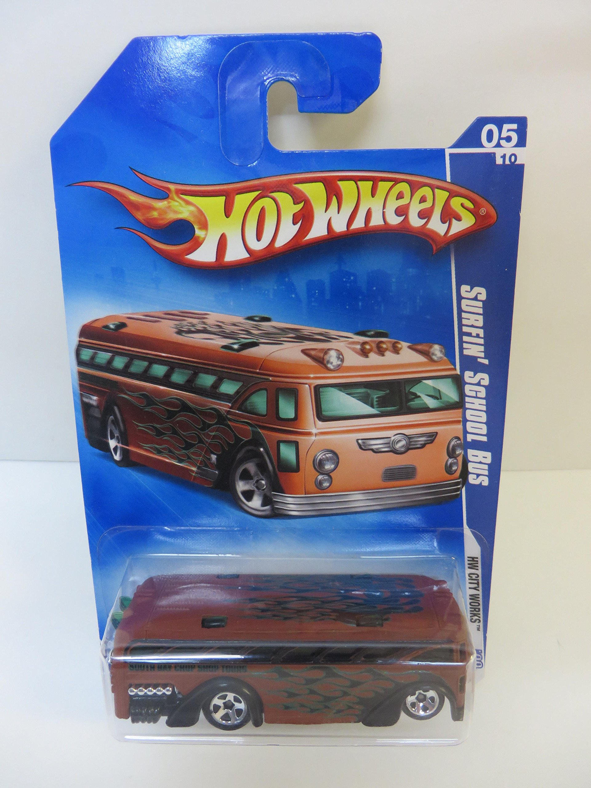 Hot Wheels 2009 Surfin' School Bus Die-Cast Toy Car - 1:64 Scale Collectible Vehicle for Kids & Adults - Perfect for Play, Display & Gifts