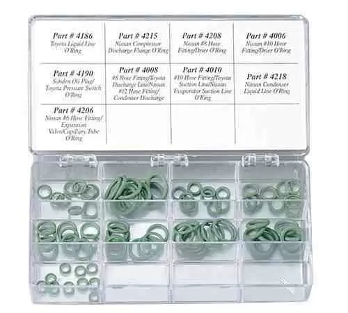 AC Import O-Ring Assortment Kit 4298 - 500+ Premium Rubber Seals for Automotive, Plumbing & Industrial Applications (Waterproof, Heat Resistant)