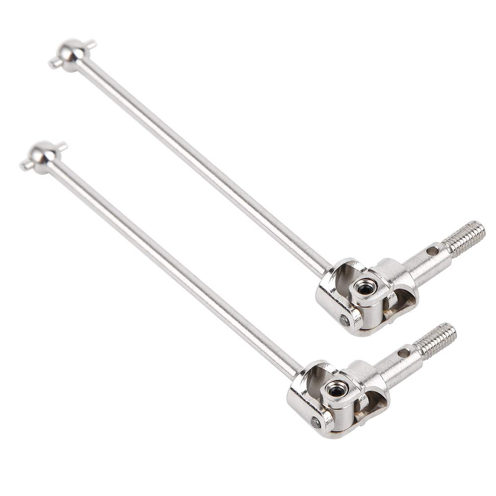 VGEBY 2pcs Universal Metal RC Drive Shaft - Durable Replacement Part for HSP 1/10 Scale RC Cars 94111 & 94108 Models (Silver) | Perfect for Off-Road Bashing, Crawling & RC Car Upgrades