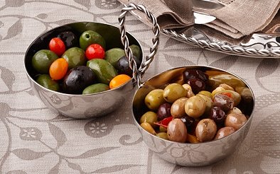 Mary Jurek Paloma 2-Bowl Set with Braided Wire - 9 Inch Modern Serving Bowls for Salad, Pasta, and Entertaining - Perfect for Dinner Parties and Home Decor