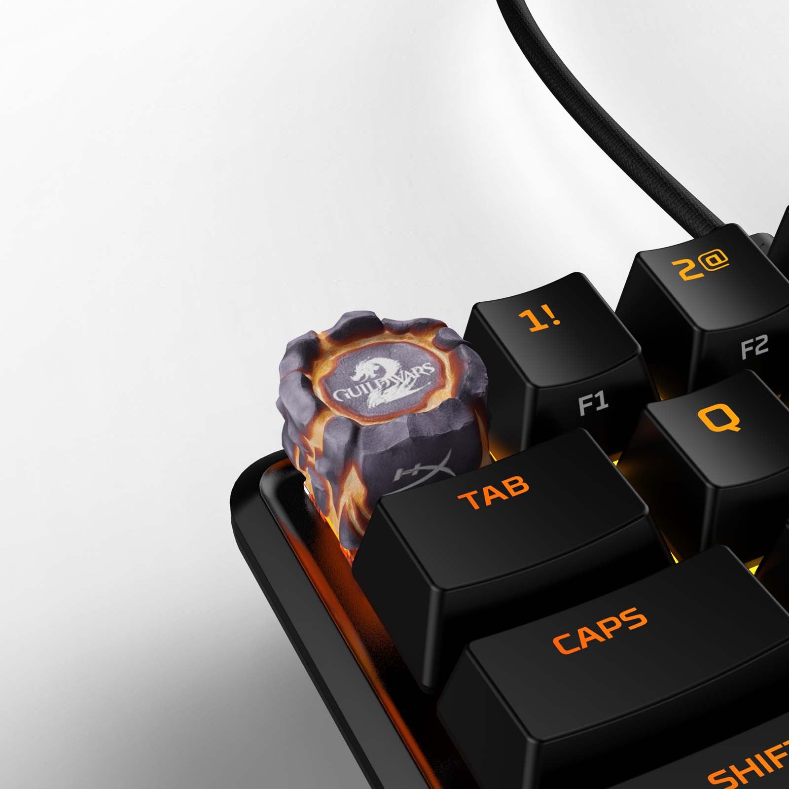 HX3D Custom Guild Wars 2 Themed Mechanical Keyboard Keycap Set - Perfect for Gaming Enthusiasts & PC Builders