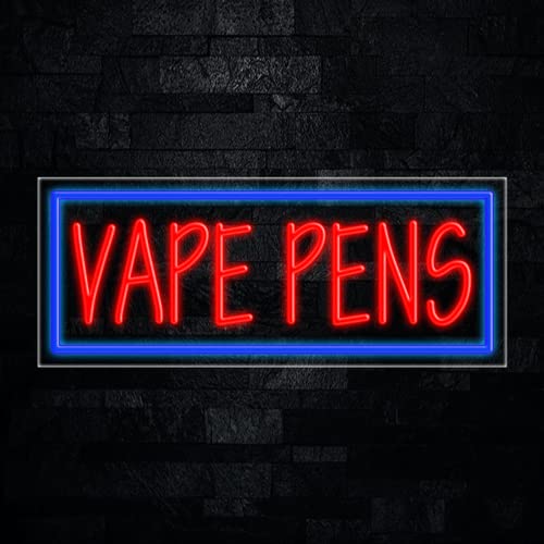 LED Flex Neon Vape Pens Sign - Custom Business & Retail Store Display | Electronic Light Up Sign 32