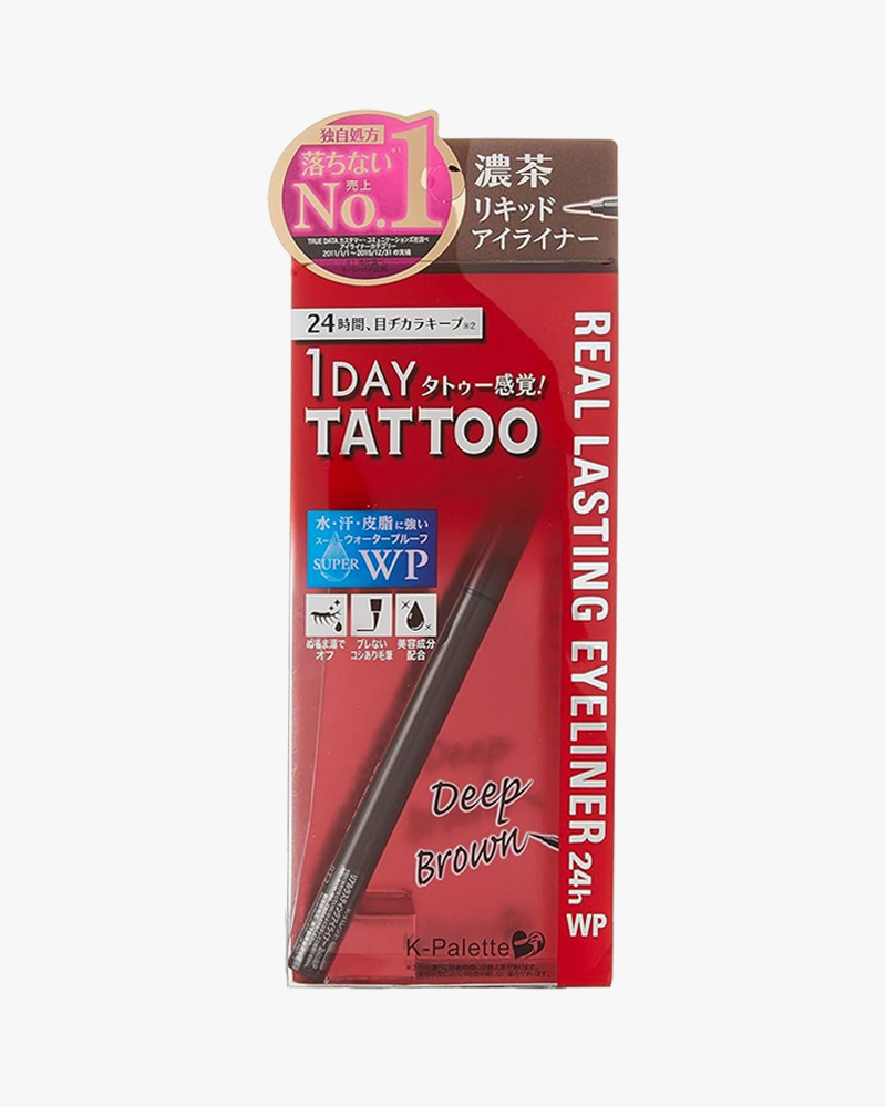 Cuore K Palette Real Lasting Eyeliner - Waterproof & Smudge Proof Liquid Eyeliner for Precise Lines - Perfect for Winged Liner, Everyday Makeup & Professional Looks