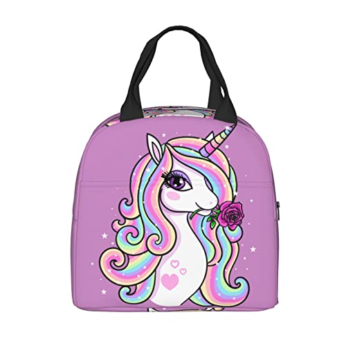 pink rose rainbow unicorn